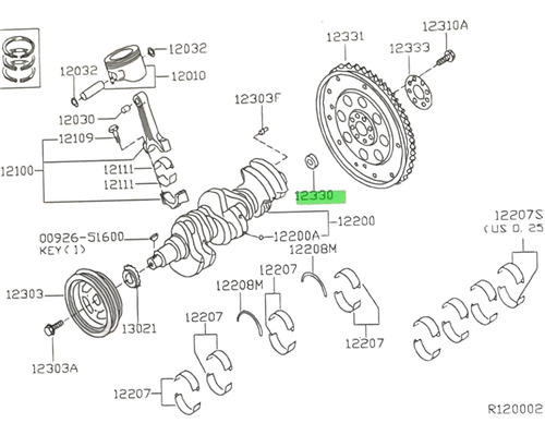 Buje De Convertidor Transmisión Automática Nissan 12330-14l0