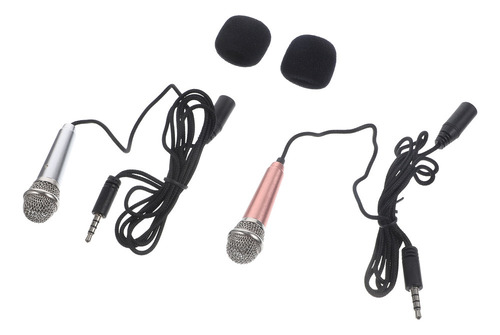 . Auriculares Usb Karaoke, Micrófono De Mano Pequeño, 2