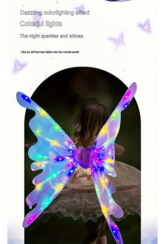 Jk Luces Led Con Movimiento De Alas For Niños, Hada,