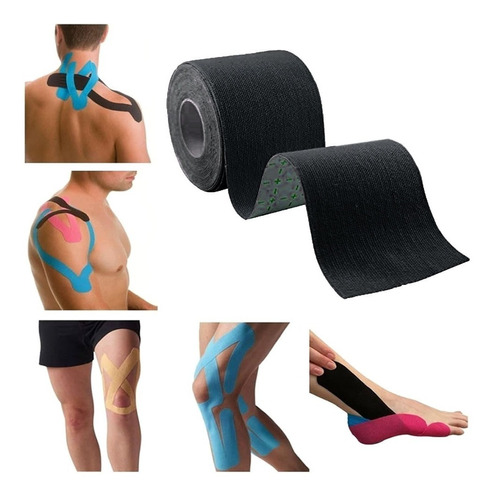 Cinta Kinesiologicas Terapeutica Kinesiotape Negra