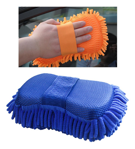 Lavado De Autos Azul Esponja Suave Limpieza Y Desempolvado