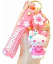 Comprar Llavero Sanrio Sakura Kuromi Hello Kitty Cinna Cosplay Flor 