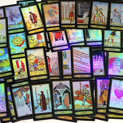 Tarot Versión Holográfica Láser 78pcs + Manual