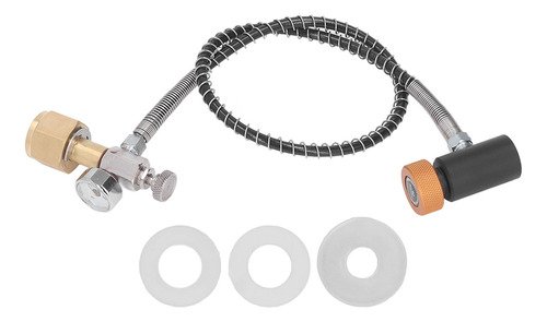 Adaptador De Recarga De Cilindro De Co2 Soda Remote Hose Tan