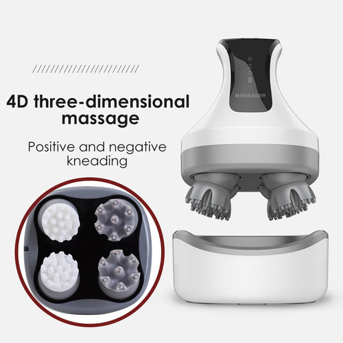 Massageador Elétrico De Couro Cabeludo 4d Health Care Red Li
