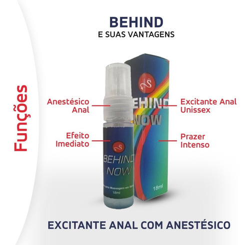 Gel Excitante Anal Com Anestésico Imediato Original Parcelamento sem juros