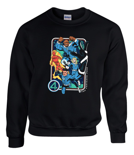 Sudadera Básica Dtf 4 Fantásticos Super Héroes Fantastic M.1