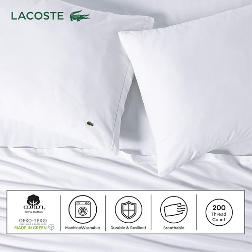 Sabanas Lacoste Full Morado Liso