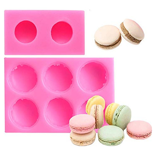 Conjunto De 2 Moldes De Silicona 3d Pequeños Macarons ...