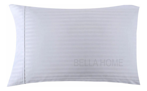 Funda Almohada Rayas Satin Tipo Seda Hotelera X Unidad 70x50