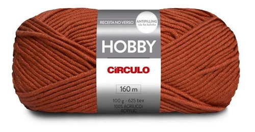 Lã Hobby Círculo 100g Cor Brasa - 4817