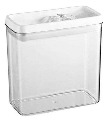 Recipiente Rectangular De Acrílico Para Almacenamiento De Al