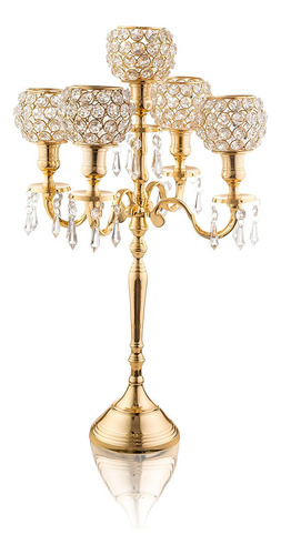 Klikel 24 pulgadas Clasico Oro 5 candelabro De Vela  classi