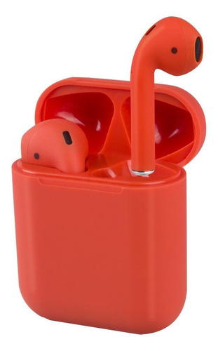 Audífonos In-ear inalámbricos i12 TWS rojo