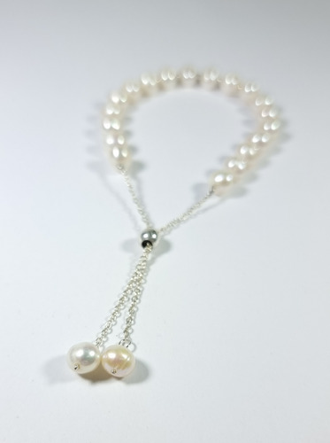 Pulsera Ajustable De Perlas