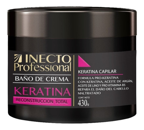 Baño De Crema Inecto Professional Keratina X 430g