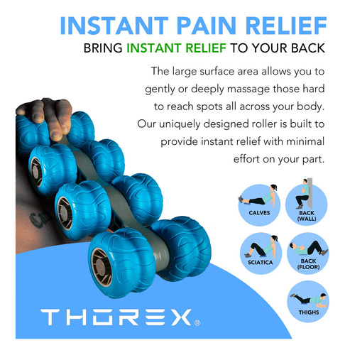 Rodillo De Masaje De Espalda Thorex® Deep Tissue Muscle Rele