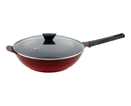 Frigideira Wok Amie 34 Cm Vermelha Neoflam