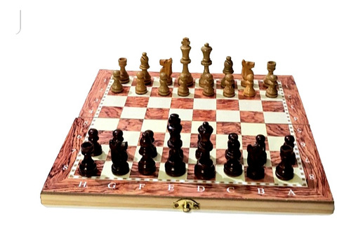 Ajedrez De Madera 3 Juegos En 1 De 29x29 Cm. Poco Uso. (Usado)