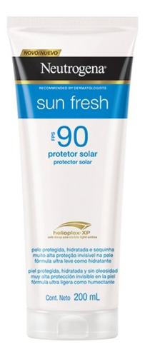 Protetor Solar Fps 90 Sun Fresh 200ml Neutrogena