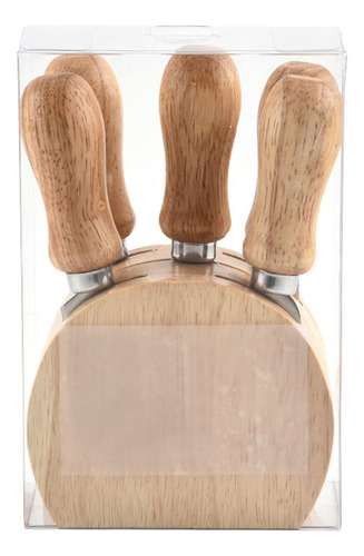 De Queso Con Estante De Madera, Tenedor Para Queso, Juego De