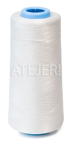 Imagen 4 de 5 de Cono Hilo Poliéster Texturizado Vahe 130 Gs Overlock Blanco