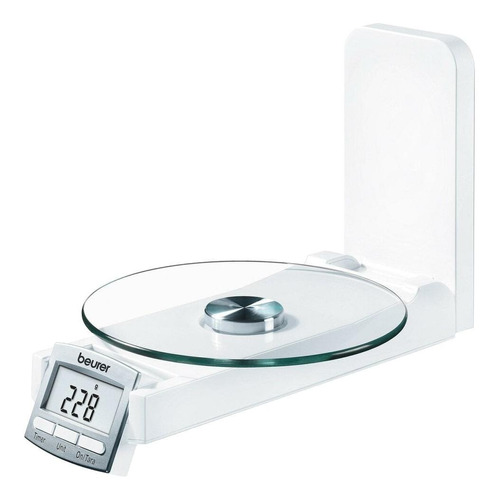 Báscula de cocina digital Beurer KS 52 pesa hasta 5kg blanca