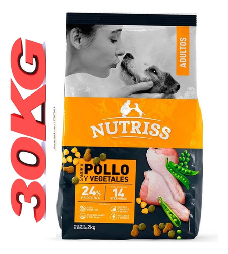 Nutriss Adulto Pollo 30kg 
