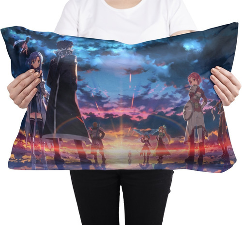 Cojin Almohada Sword Art Online Anime Diseño Personajes Diseño De La Tela Videojuego