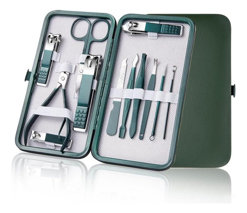 Set Cortauñas De Acero Inoxidable 18 Piezas Nail Art Tools