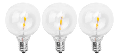 3 Bombillas Led De Repuesto G40, E12, Base De Rosca Que Se R