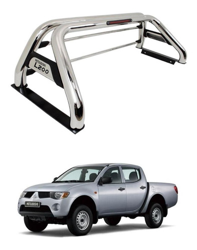 Barra Antivuelco Acero Inoxidable Mitsubishi L200 2007-2015