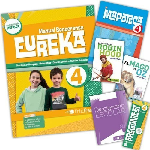 Manual Eureka 4 Bonaerense Fichas+dicc, De Eureka. Editorial Tinta Fresca En Español