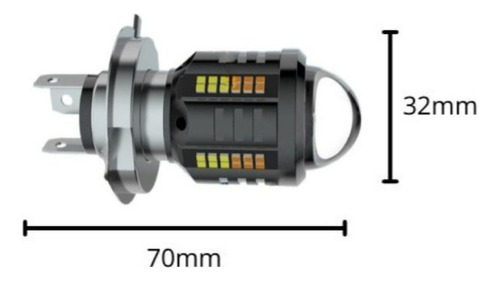 Faro Led Proyector Bicolor Motocicleta Vento Terra 170 S