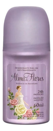 Antitranspirante roll on Alma de Flores Roll on baunilha 60 ml