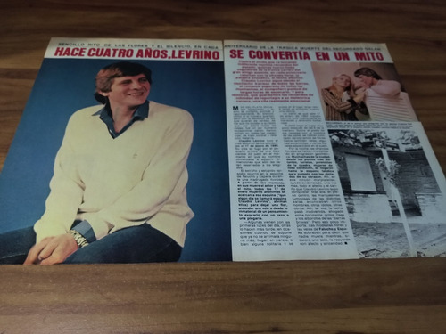 (ak197) Claudio Levrino * Clippings Revista 2 Pgs * 1984