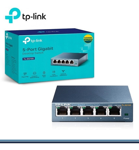 Tp-link Switch Gigabit 5 Ptos Acero Tl-sg105