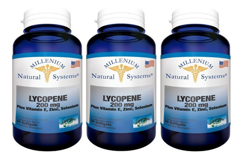 X3 Lycopene 200mg + Vitamina E - Unidad a $3200