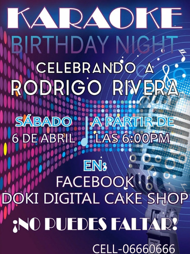 Invitación  Vídeo Temática Noche De Karaoke