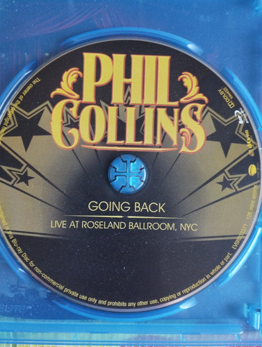 Blue-ray Phil Collins Going Back V (Usado)