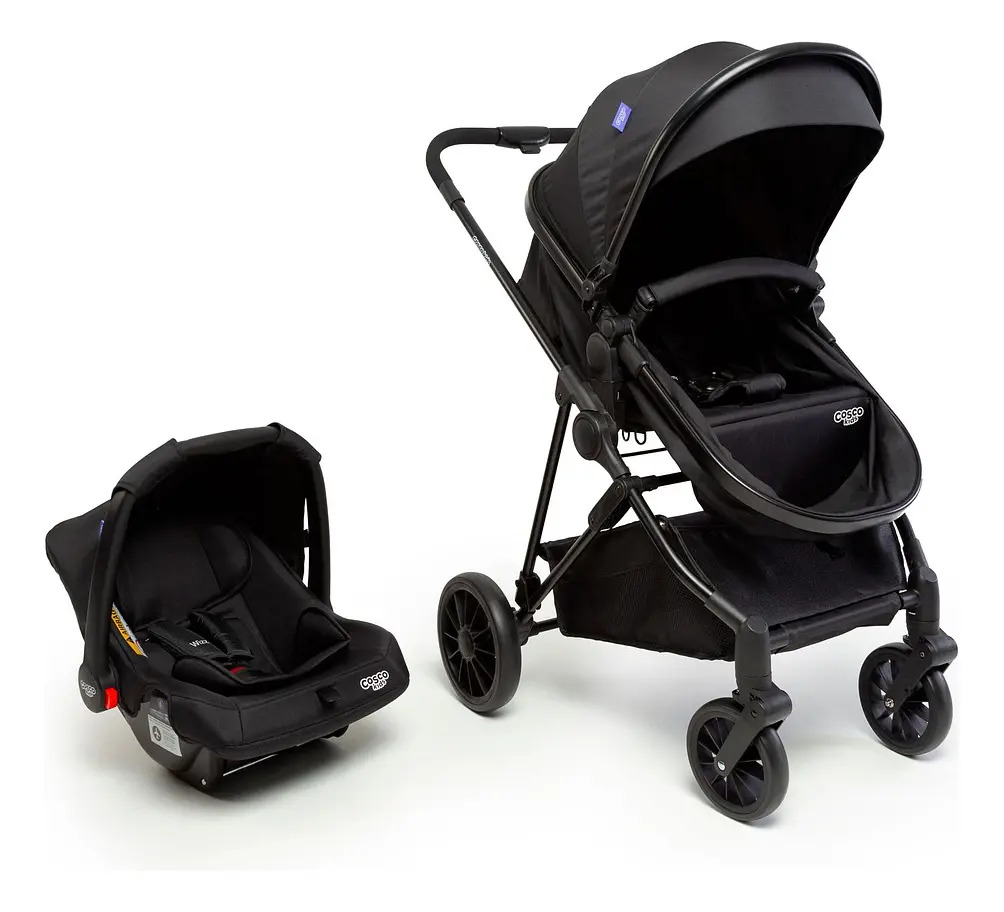 Travel System Cosco Kids, Lummy Duo, Preto Absoluto