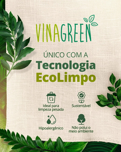 2 Galão Lava Roupas Colorida Branca Azul Liquido Vinagreen3l