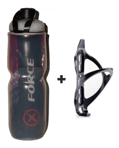 Garrafa Térmica X-force 700ml + Suporte Caramanhola P/ Bike