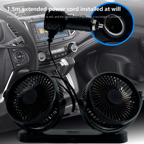 Ventilador Vehicular, Ventilador De Doble Extremo, 12 V, 24