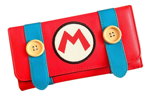 Cartera Super Mario Bross Nintendo Bolso Piel Sintética 