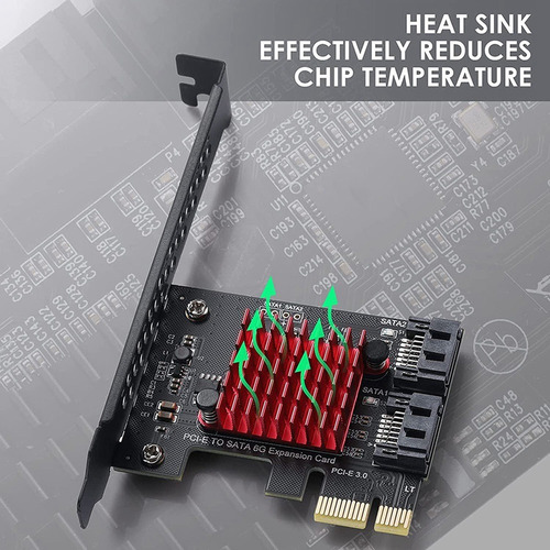 Zx Pcie Ssd Adapter To 2 Sata 3 Iii 3.0 Ports 6 Gbps