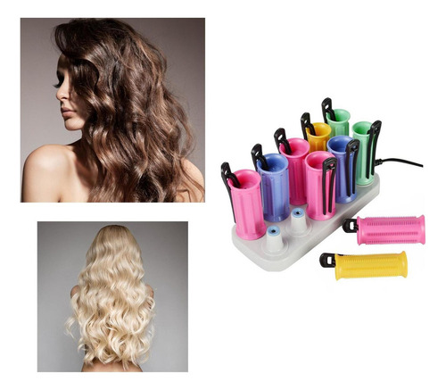 Rodillos Eléctricos Para El Cabello Con Calefacción,