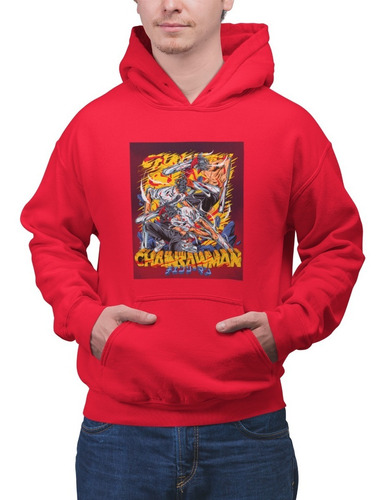 Poleron Unisex Chainsaw Man Manga Benji Anime Ilustrado Estampado Algodon