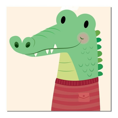 Kit 6 Quadros Decorativas Mdf P/ Quarto Infantil Safari