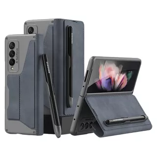 Case Carteira Couro Flip Wallet Para Galaxy Z Fold 5